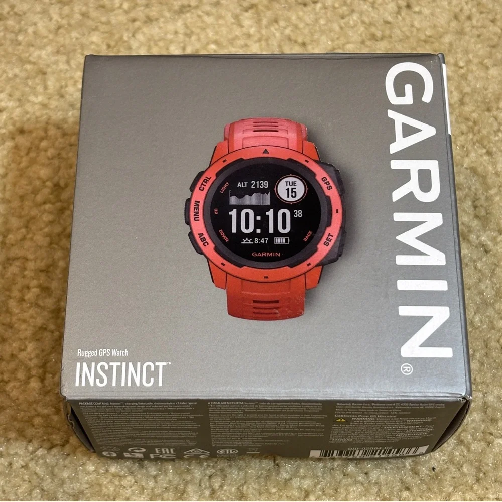 Garmin Instinct GPS Smartwatch - Bold Red